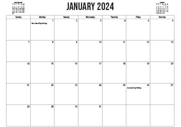 Free Printable Calendars 2022 Australia